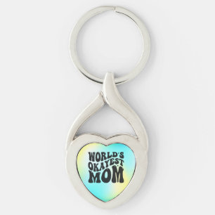 World's Okayest Mum - Mother's Day Key Ring