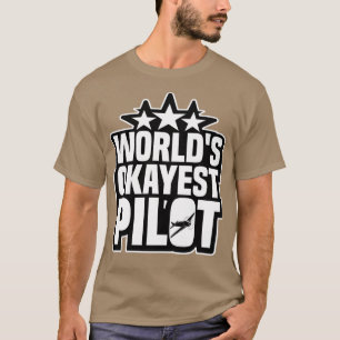 Worlds Okayest Pilot retro vintage worlds okayest  T-Shirt