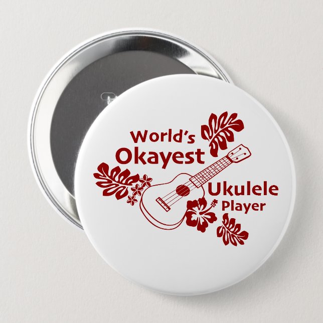 World's Okayest - Rust 10 Cm Round Badge (Front & Back)