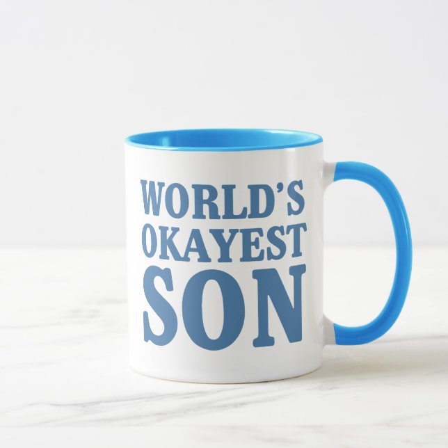 World's Okayest Son Mug (Right)