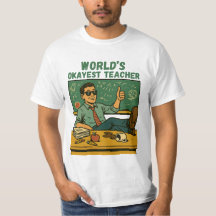 World's Okayest Teacher – Funny Retro Classroom