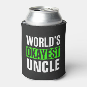World's Okayest Uncle Can Cooler