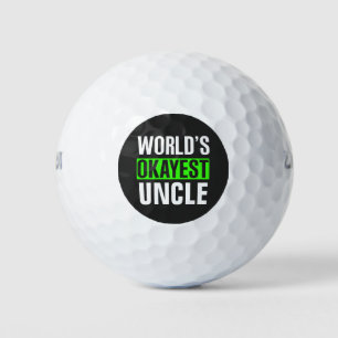 World's Okayest Uncle Golf Balls