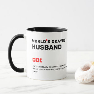 World's Okayest [x] star rating & review quote Mug
