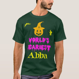 World's Scariest Abba Halloween Costume Lazy Easy  T-Shirt