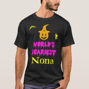 World's Scariest Nona Halloween Costume Easy T-Shirt