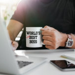 World's Second Best Boss Customisable Mug<br><div class="desc">Let's face it,  sometimes the boss ain't that great. Or maybe you have two. Either way,  let them know they're ALMOST the best with this funny mug. Customise the reverse side with any message.</div>