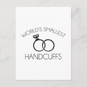 World's Smallest Handcuffs Postcard