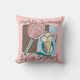 World's Sweetest Big Sister Cushion