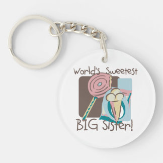 World's Sweetest Big Sister Key Ring