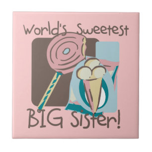 World's Sweetest Big Sister Tile