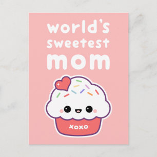 World's Sweetest Mum Postcard