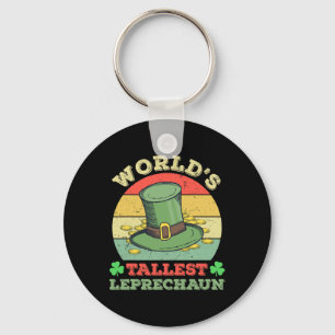 World's Tallest Leprechaun Irish Funny St Patricks Key Ring