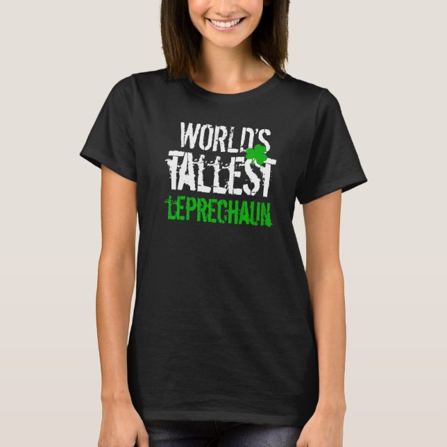 Worlds Tallest Leprechaun, Shamrock Green C  Boy G T-Shirt (Front)