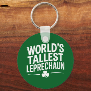 World's Tallest Leprechaun St. Patrick's Day Key Ring