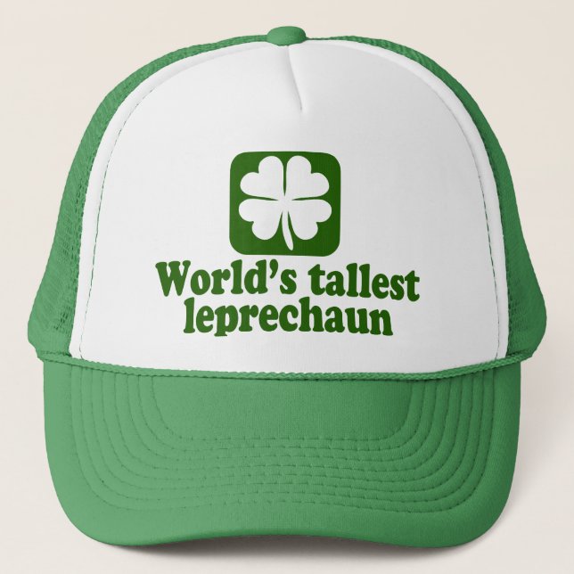 World's Tallest Leprechaun Trucker Hat (Front)