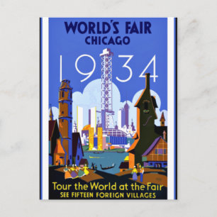 World's Trade Fair, Chicago 1934 Postcard