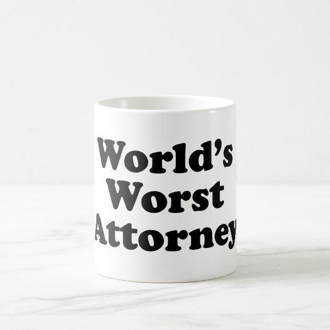 World's Worst Attorney Coffee Mug (Center)