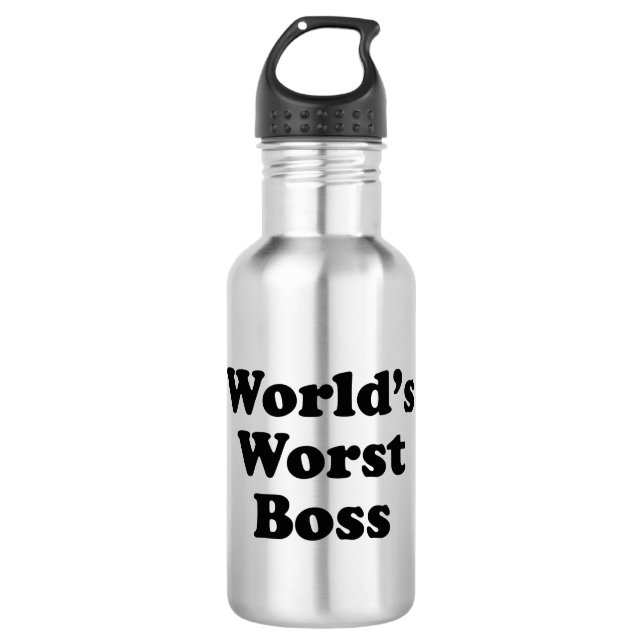 World's Worst Boss 532 Ml Water Bottle (Front)