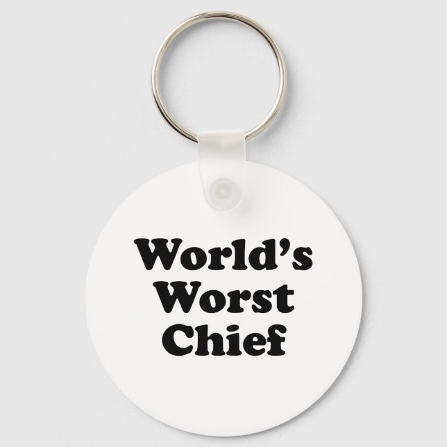 World's Worst Chief Key Ring (Front)