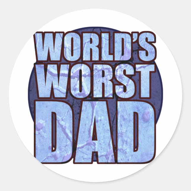 World's Worst Dad stickers (Front)