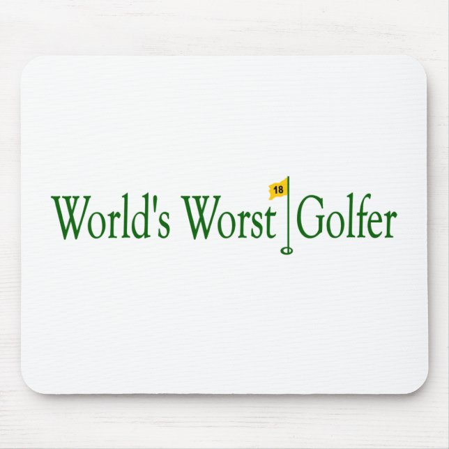 World'S Worst Golfer Mouse Mat (Front)