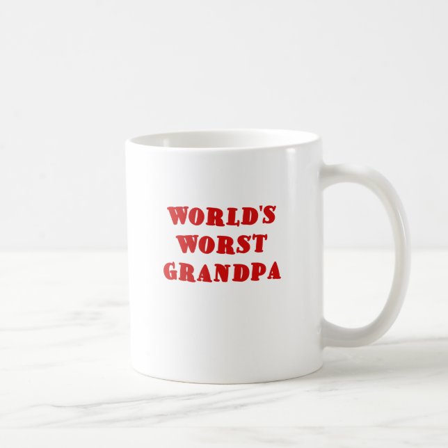 Worlds Worst Grandpa Coffee Mug (Right)