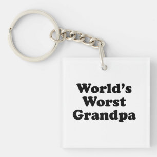 World's Worst Grandpa Key Ring