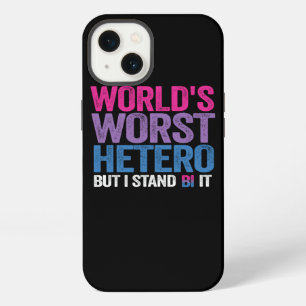 Worlds Worst Hetero But I Stand Bi It Funny Bi Pri iPhone 13 Case