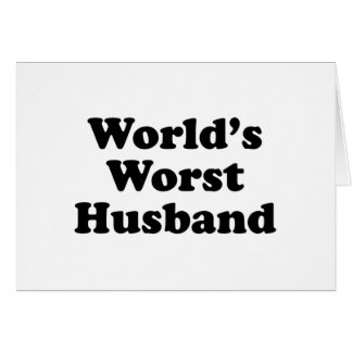 World's Worst Husband