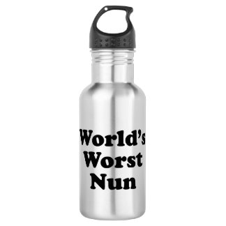 World's Worst Nun 532 Ml Water Bottle