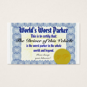 World's Worst Parker