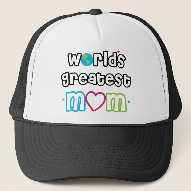 WorldsGreatestMom Trucker Hat (Front)