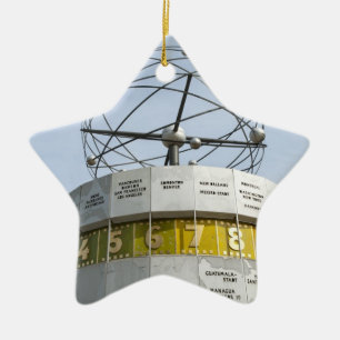 Worldtime Clock in Berlin Ceramic Tree Decoration