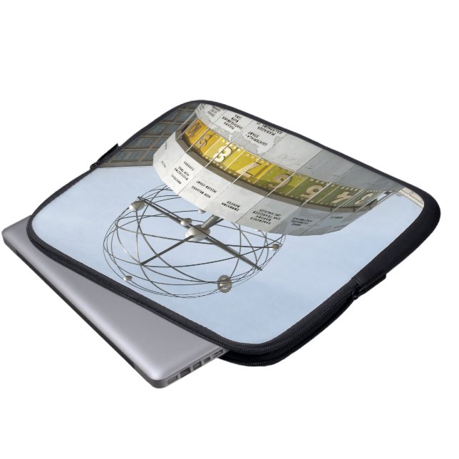 Worldtime Clock in Berlin Laptop Sleeve (Front Bottom)