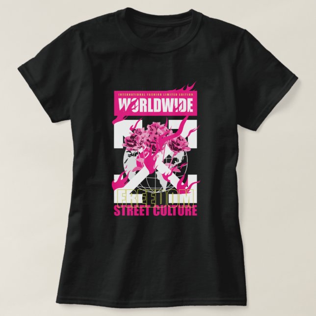 WORLDWIDE FREEDOM Street Culture T-Shirt (Design Front)