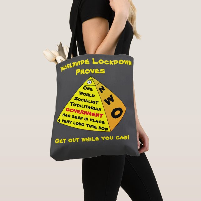 Worldwide Lockdown Tote Bag (Close Up)
