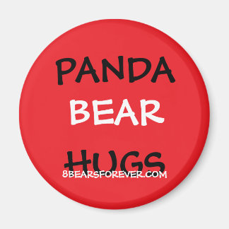 worldwide panda bear hugs magnet