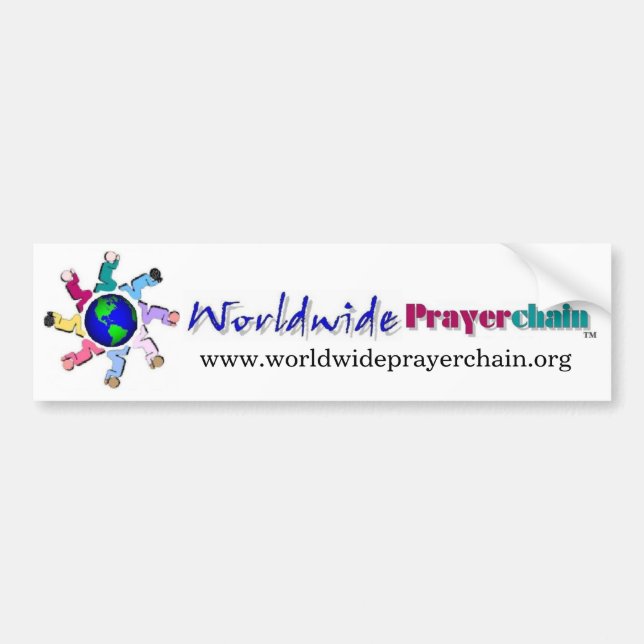 Worldwide Prayer Chain Bumper Sticker (Front)
