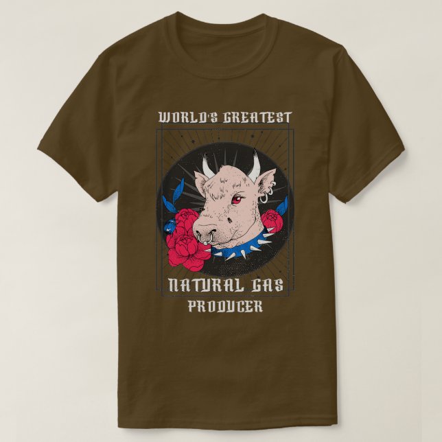 WORLDx27S LARGEST SOURCE OF NATURAL GAS 16 T-Shirt (Design Front)