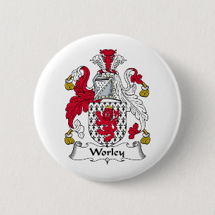 Worley Family Crest 6 Cm Round Badge