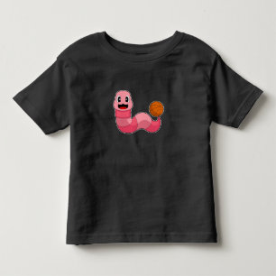 Worm Basketball player Basketball Toddler T-Shirt