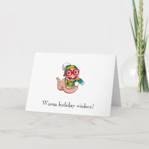 Worm Christmas Card