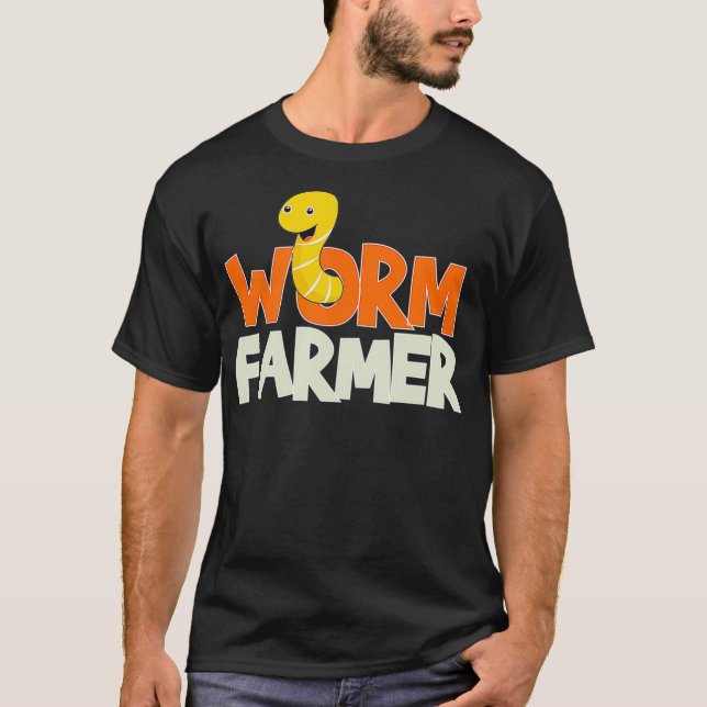 Worm Farmer  Composting Vermiculture Gift T-Shirt (Front)