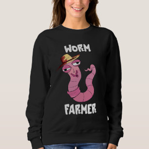 Worm Farmer Sweat Worm Farm Composting Red Wiggler Sweatshirt