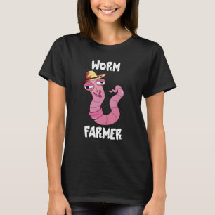 Worm Farmer Sweat Worm Farm Composting Red Wiggler T-Shirt