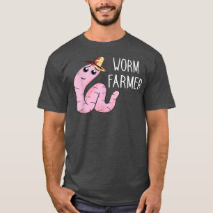 Worm Farmer Vermiculture Hat Worm Farming Vermicul T-Shirt