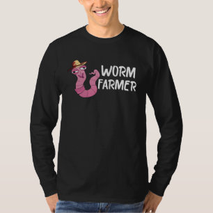 Worm Farmer Worm Farm Hat Red Wiggler Worm Compos T-Shirt