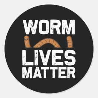 Worm For Ehworm Grunting Farmers Classic Round Sticker