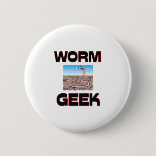 Worm Geek 6 Cm Round Badge